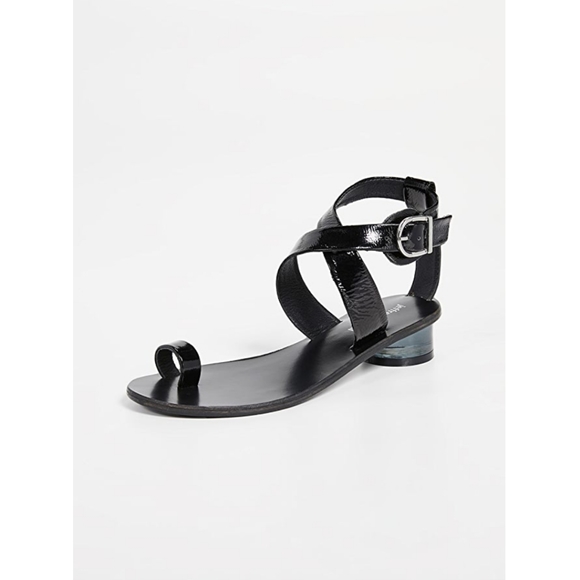 Harlowe black strappy sandals - Picture 7 of 8